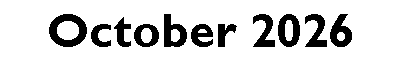 Text Box: October 2026