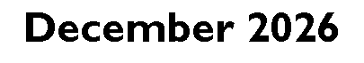 Text Box: December 2026