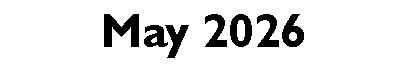 Text Box: May 2026